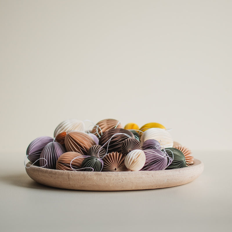 Ovoid paperikoriste large, white