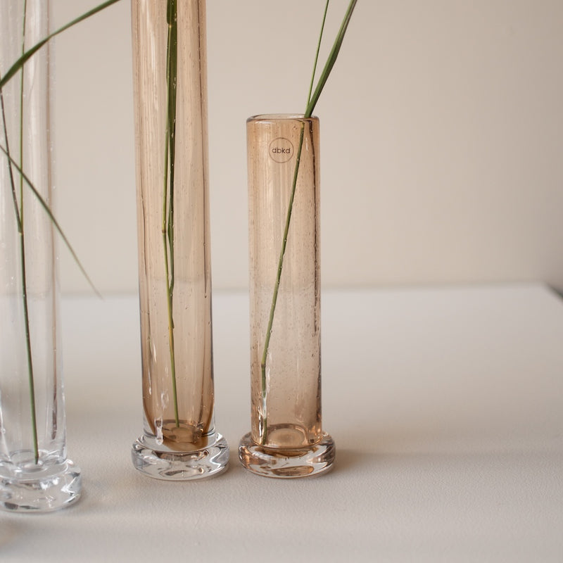 Korkea kukkavaasi small, rust