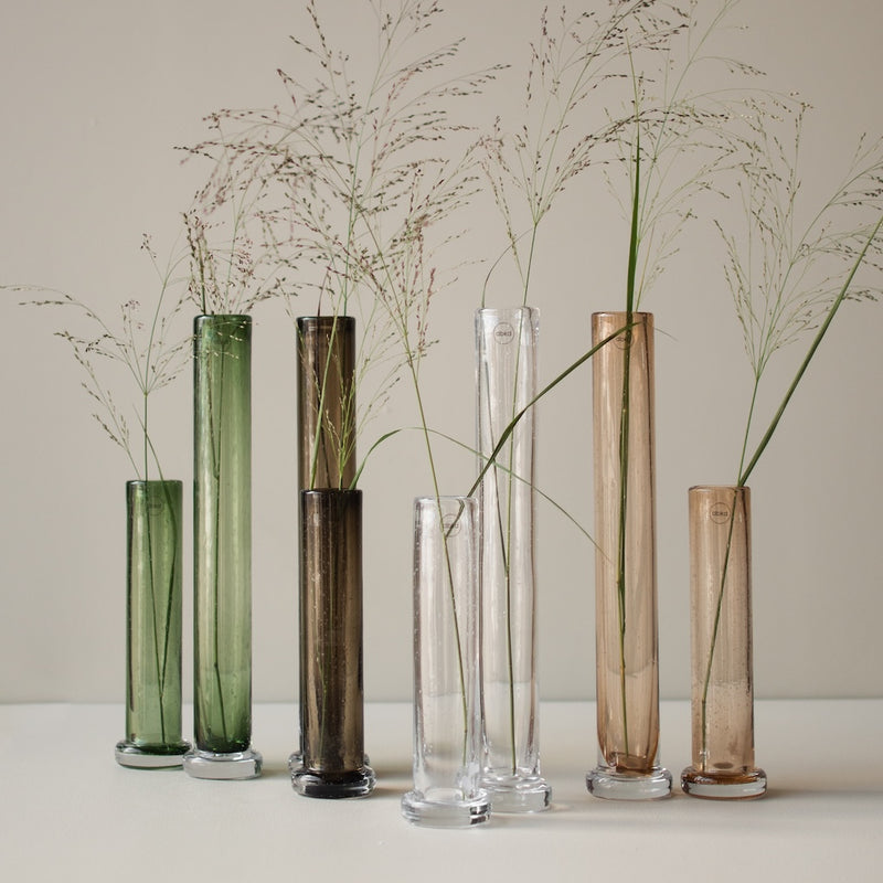 Korkea kukkavaasi large, clear