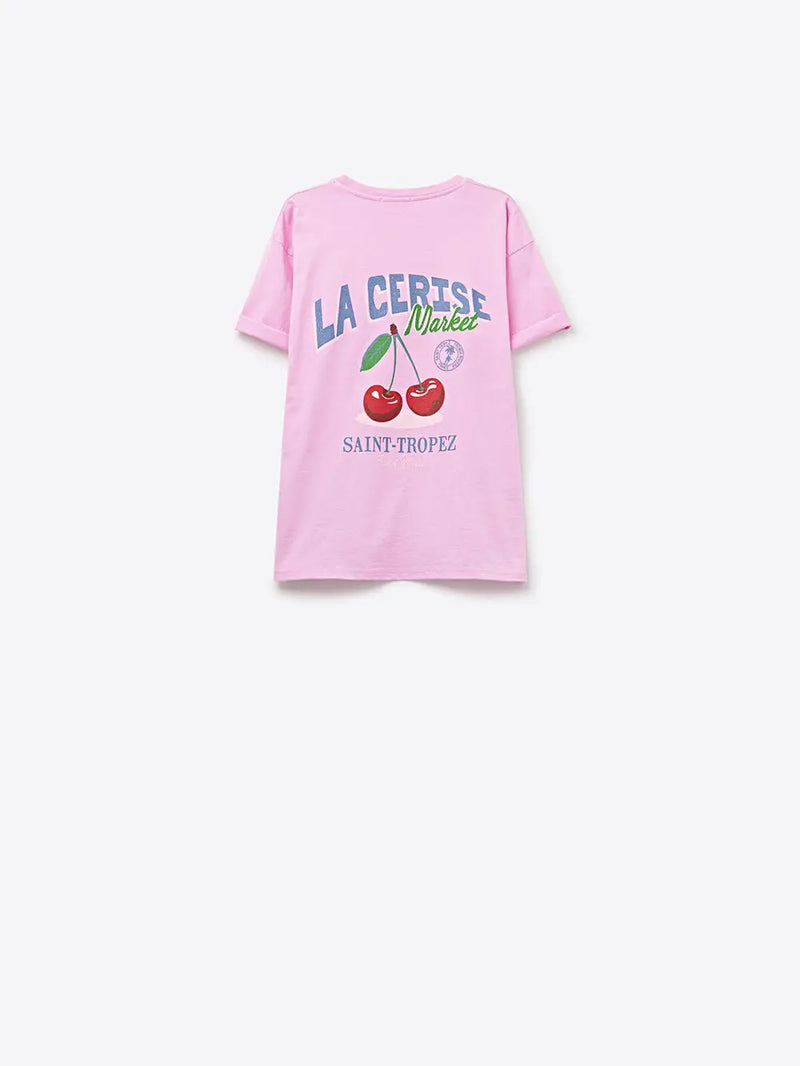 Q2 La Cerise Market Saint-Tropez t-paita, Pink