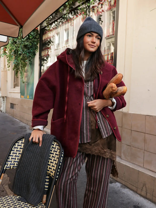 Mood villasekoite-takki, burgundy