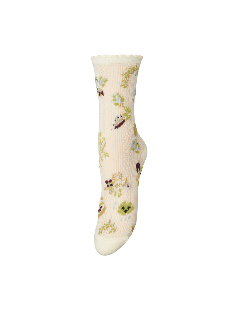 Becksöndergaard Fiora Cotta sukat, Rutabaga White