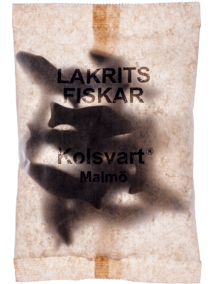 Kolsvart Lakrits Fiskar