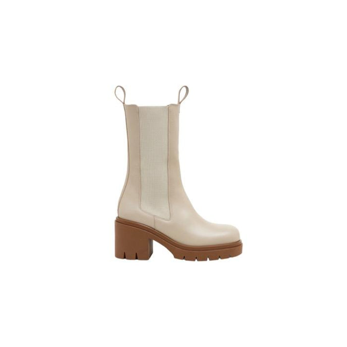 Flattered Lulu Leather Boots, Creme