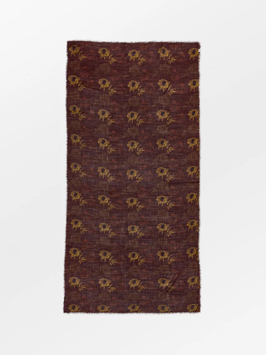 Magna Flower Siw huivi, Choclate Brown