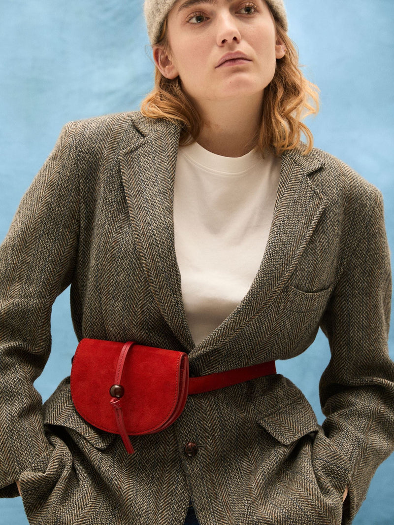 Becksöndergaard Suede belt käsilaukku, adrenaline red