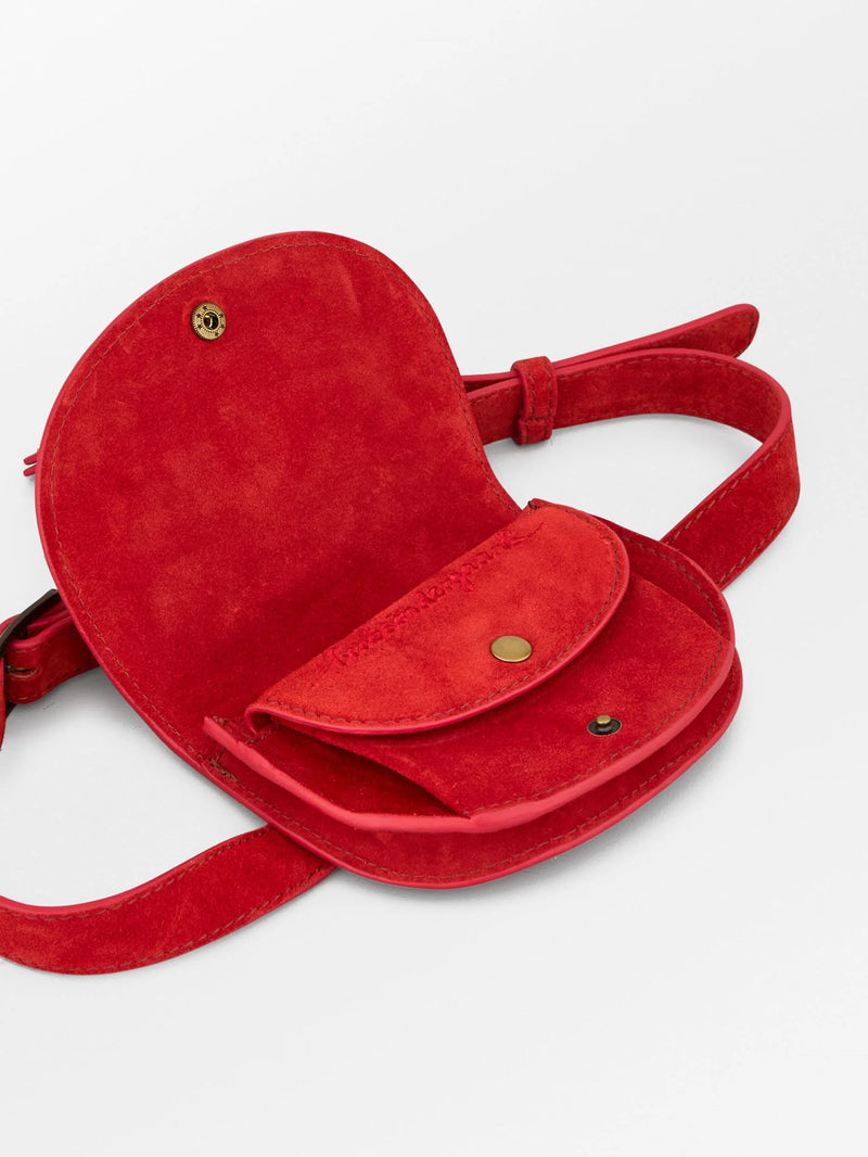Becksöndergaard Suede belt käsilaukku, adrenaline red