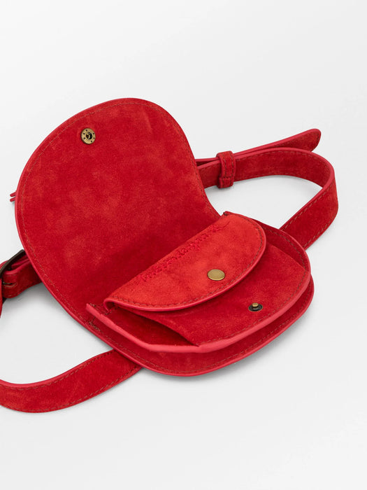 Becksöndergaard Suede belt käsilaukku, adrenaline red