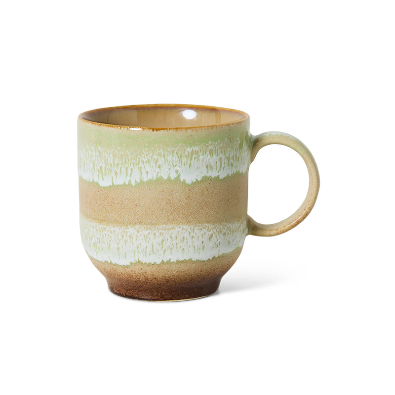 HK Living 70's ceramics kahvimuki, Umber