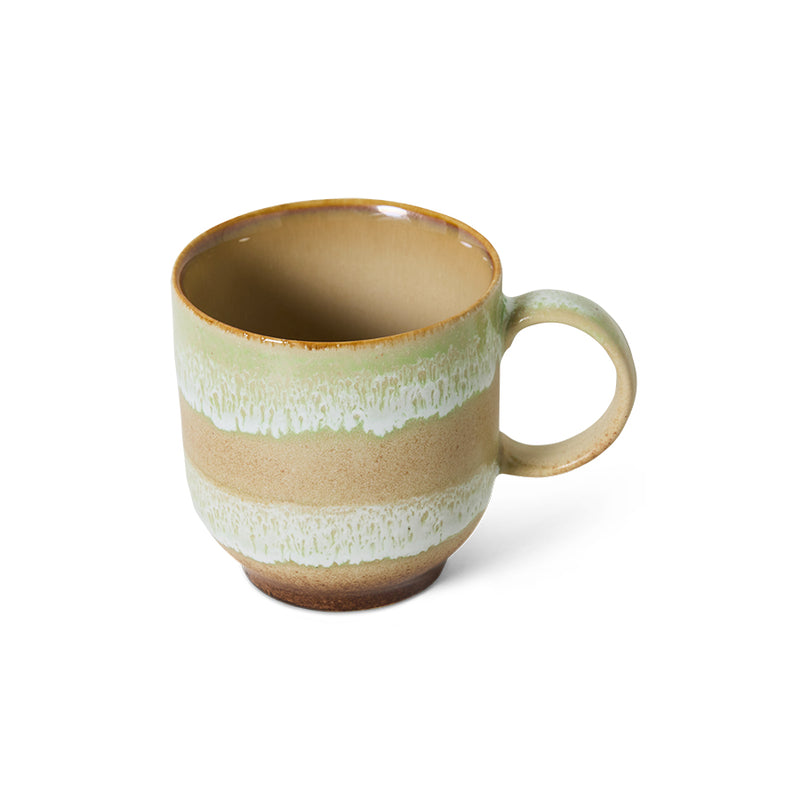 HK Living 70's ceramics kahvimuki, Umber