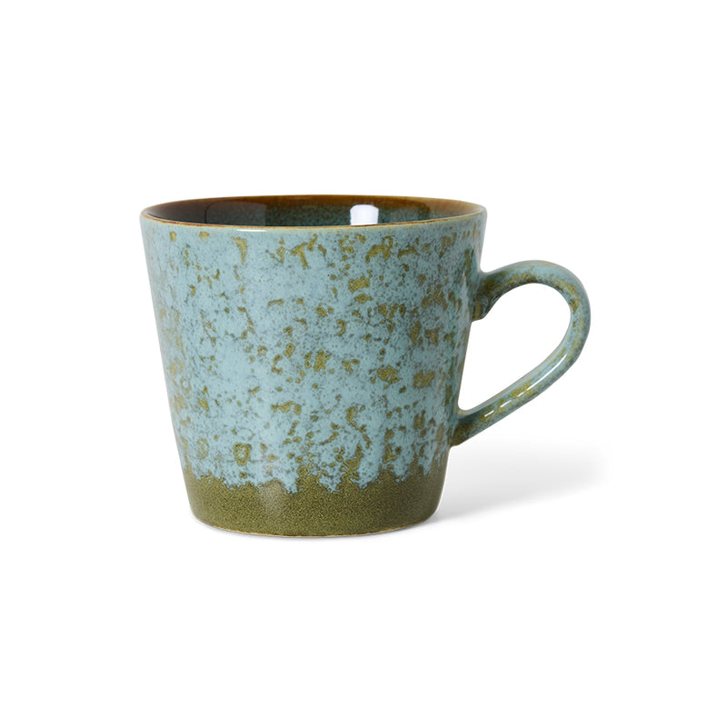 HK Living 70's ceramics cappuccino kahvimuki, Verdigris