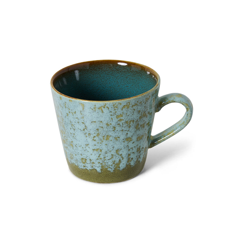 HK Living 70's ceramics cappuccino kahvimuki, Verdigris