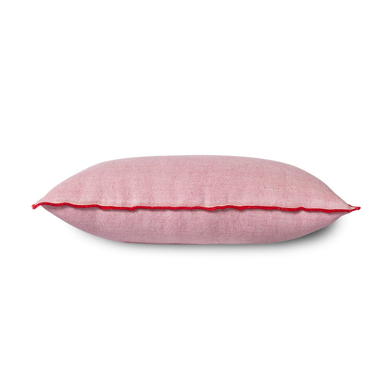 Hk Living Linen mix koristetyyny candyfloss, 50 x 30 cm