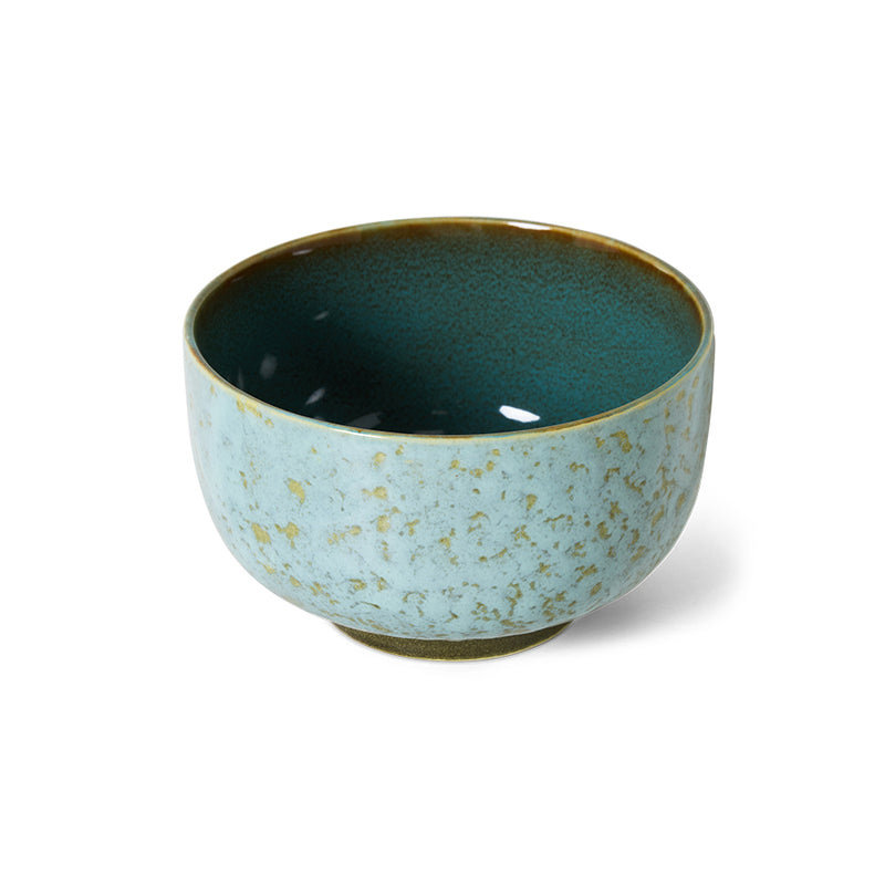 HK Living 70's ceramics noodle bowl, Verdigris