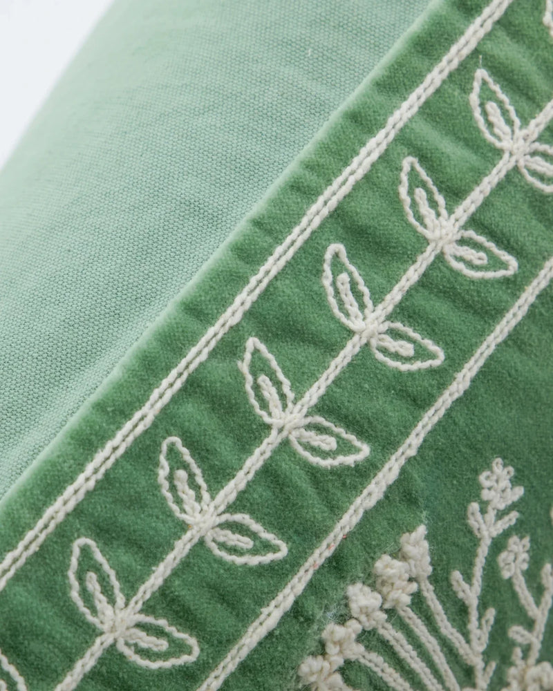 House Doctor Mano tyynynpäällinen, Mint green/Off-white