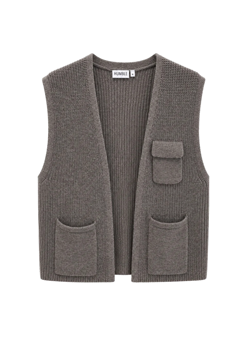 Humble By Sofie Piline neuleliivi, Grey Melange