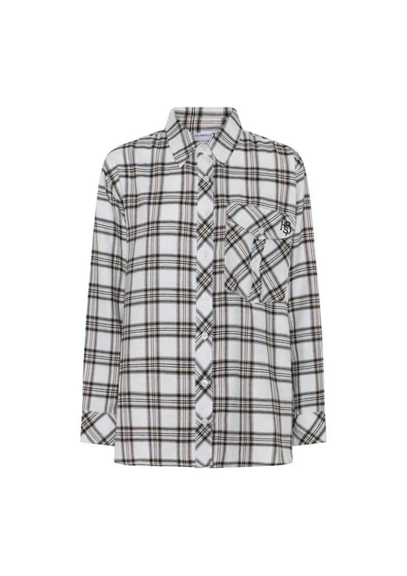 Humble By Sofie Oversized ruutupaita, Off white