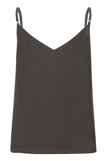 Silk Strap Top, Dark Shadow