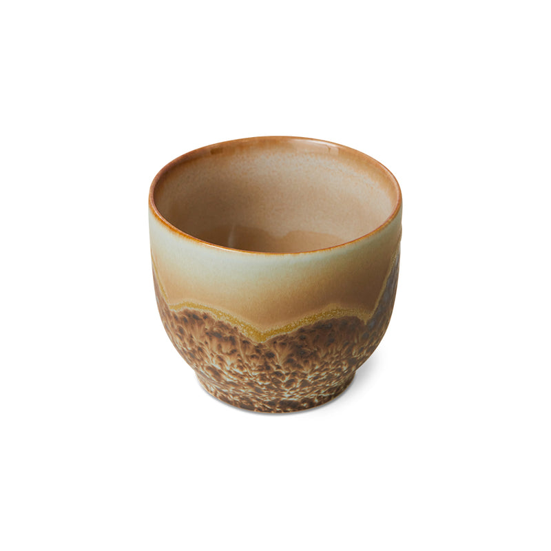 HK Living 70's ceramics café cup, Shell