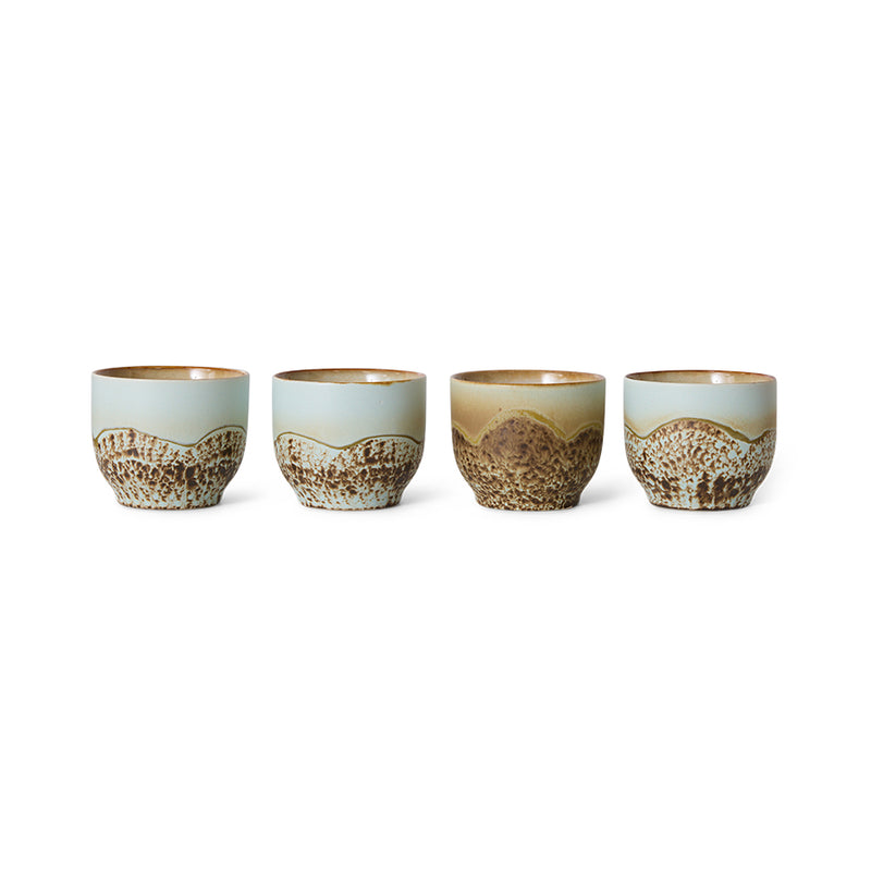 HK Living 70's ceramics café cup, Shell