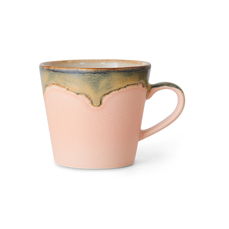 HK Living 70's ceramics cappuccino kahvimuki, Blossom