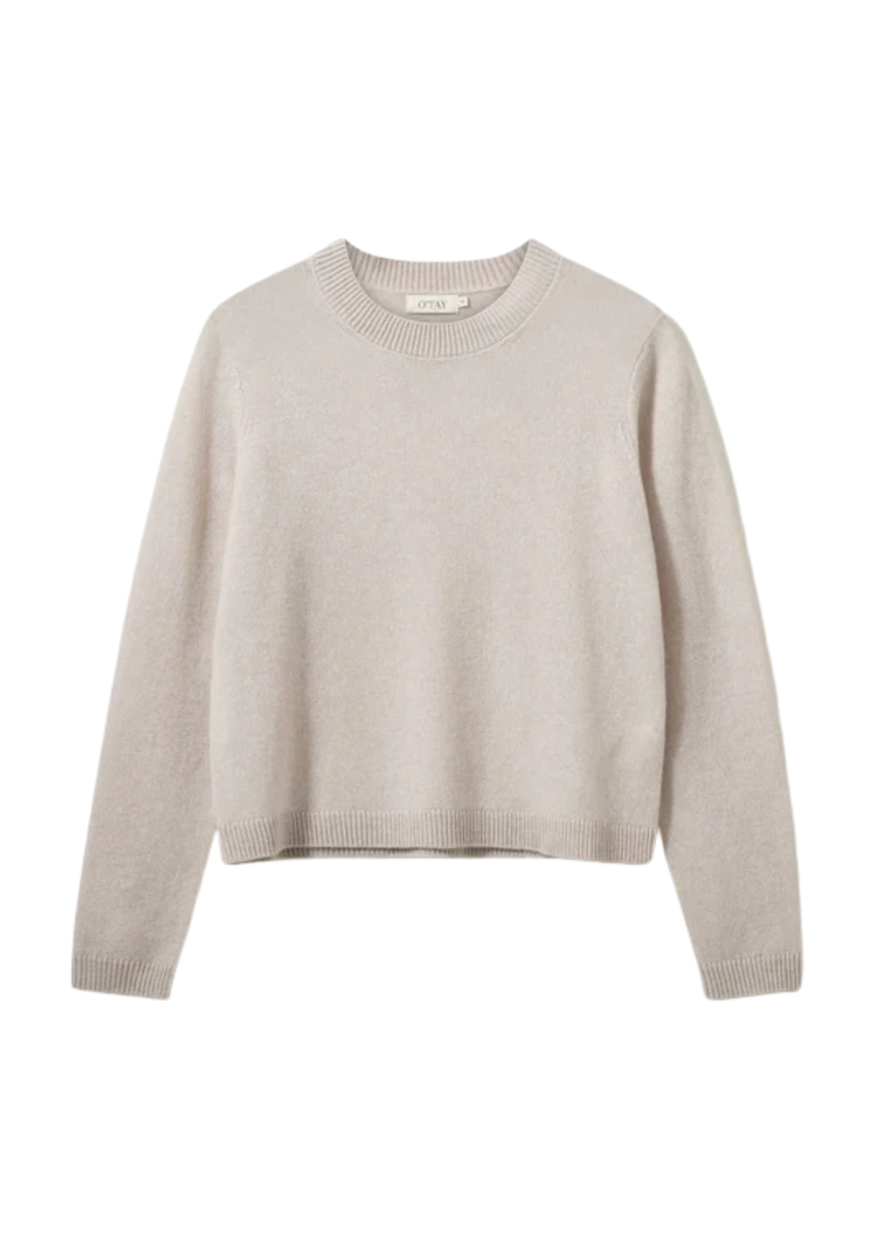 O'TAY Lace kashmirneule, Chalk