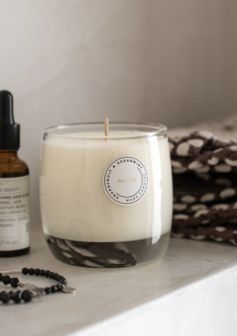 MARO Candles tuoksukynttilä, Grapefruit & Spearmint