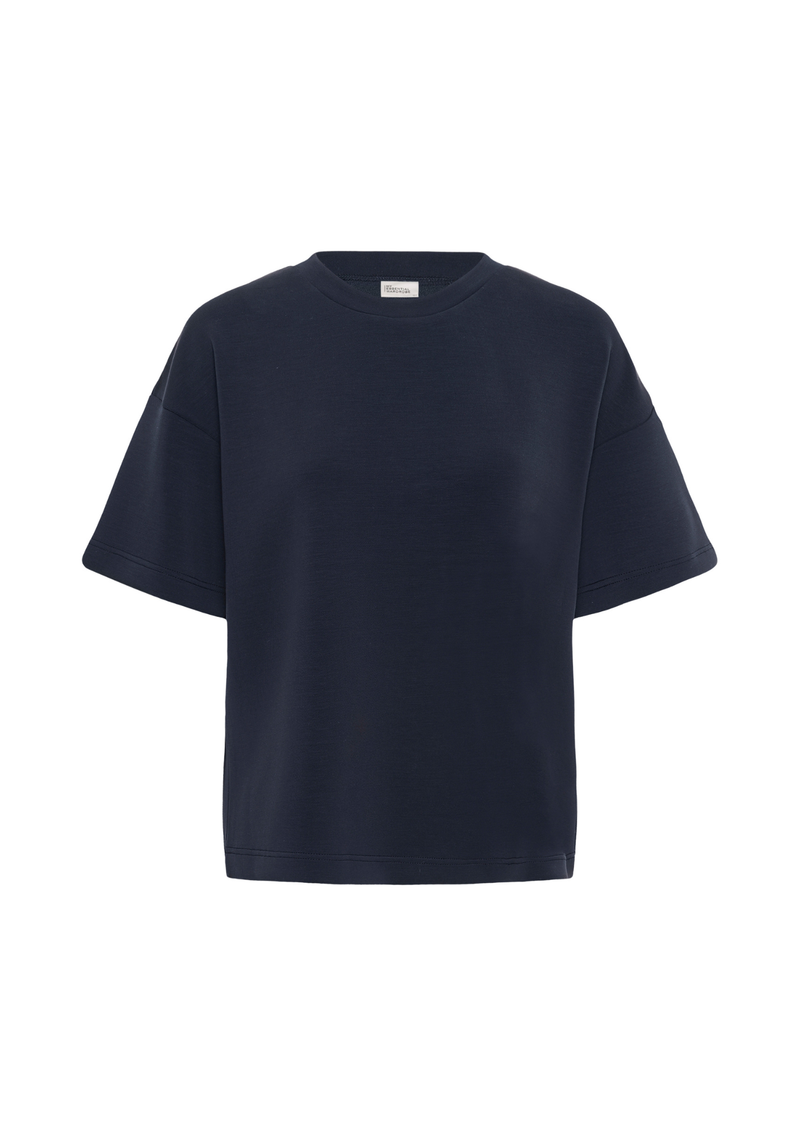 Helle Boxy Tee, Dark sapphire blue