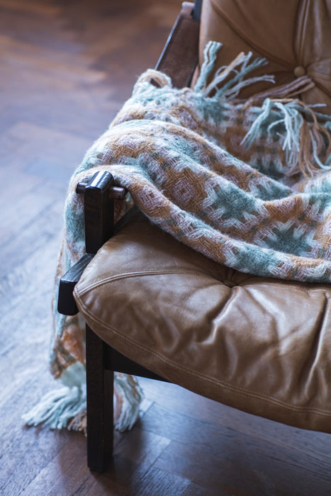 Majken torkkupeitto, blue