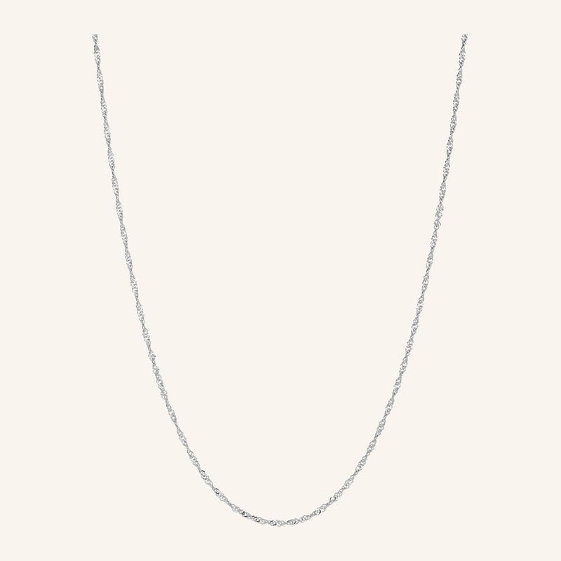 Pernille Corydon Singapore kaulaketju, hopea