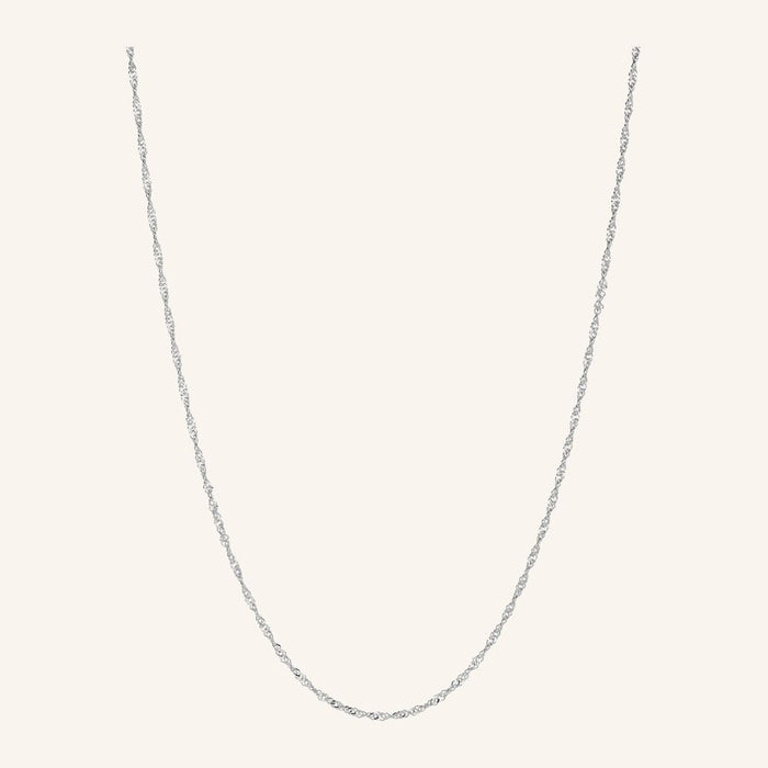 Pernille Corydon Singapore kaulaketju, hopea