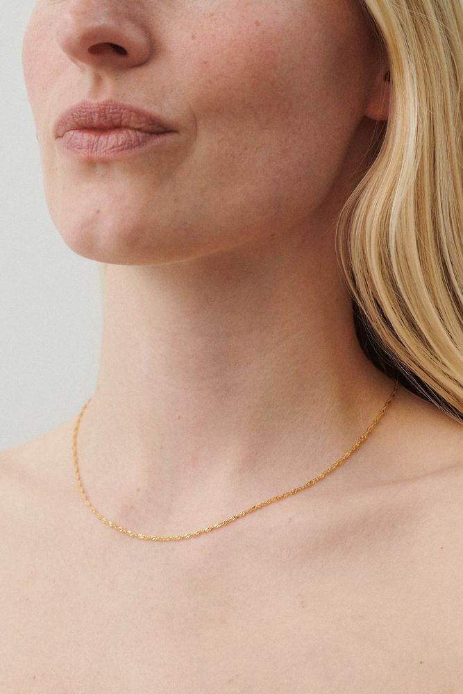 Pernille Corydon Singapore kaulaketju, hopea