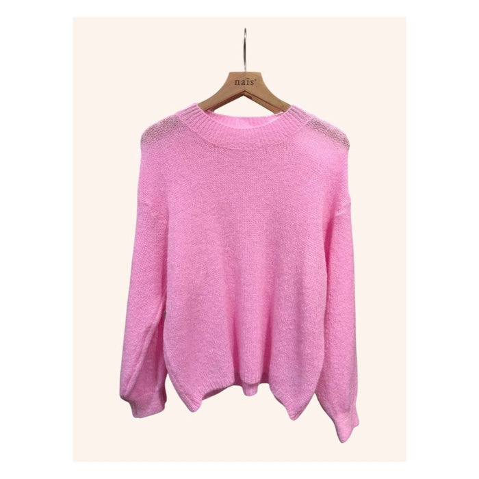 Mohair-sekoitus neulepaita, Candy pink