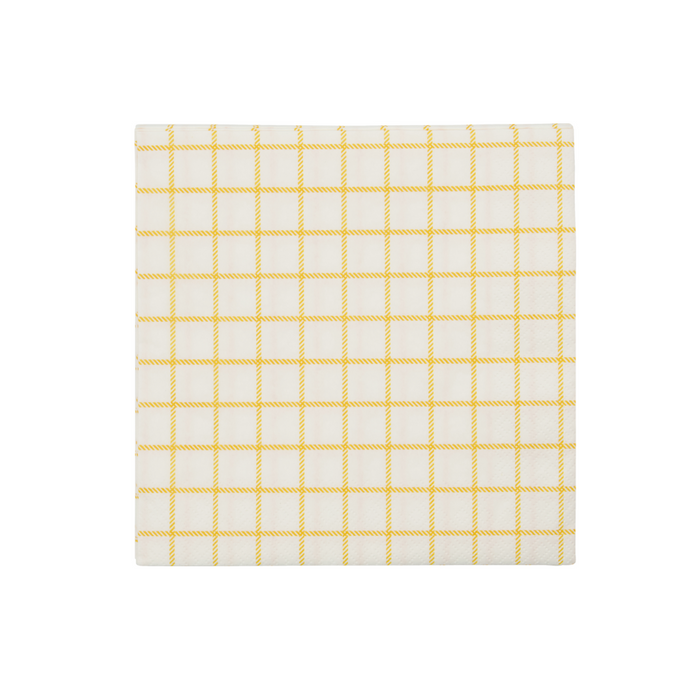 Nicolas Vahe paperiservetti Check, yellow