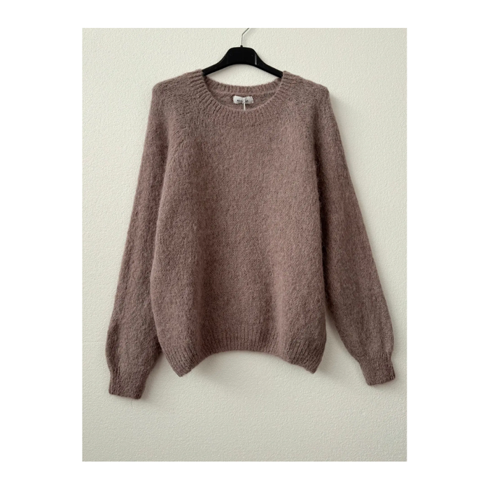 Alpakka-seos neulepaita, Taupe