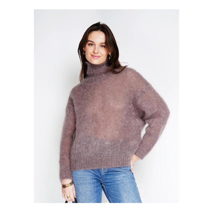 80% Kid Mohair pooloneule, dark taupe