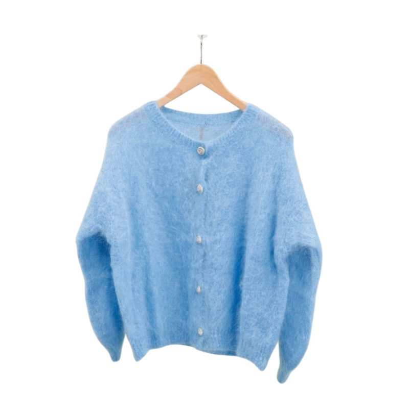 Kid Mohair neuletakki, light blue