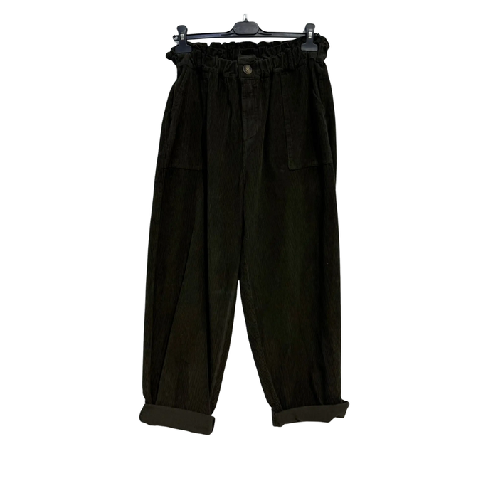 Samettihousut nappikiinnityksellä, chocolate