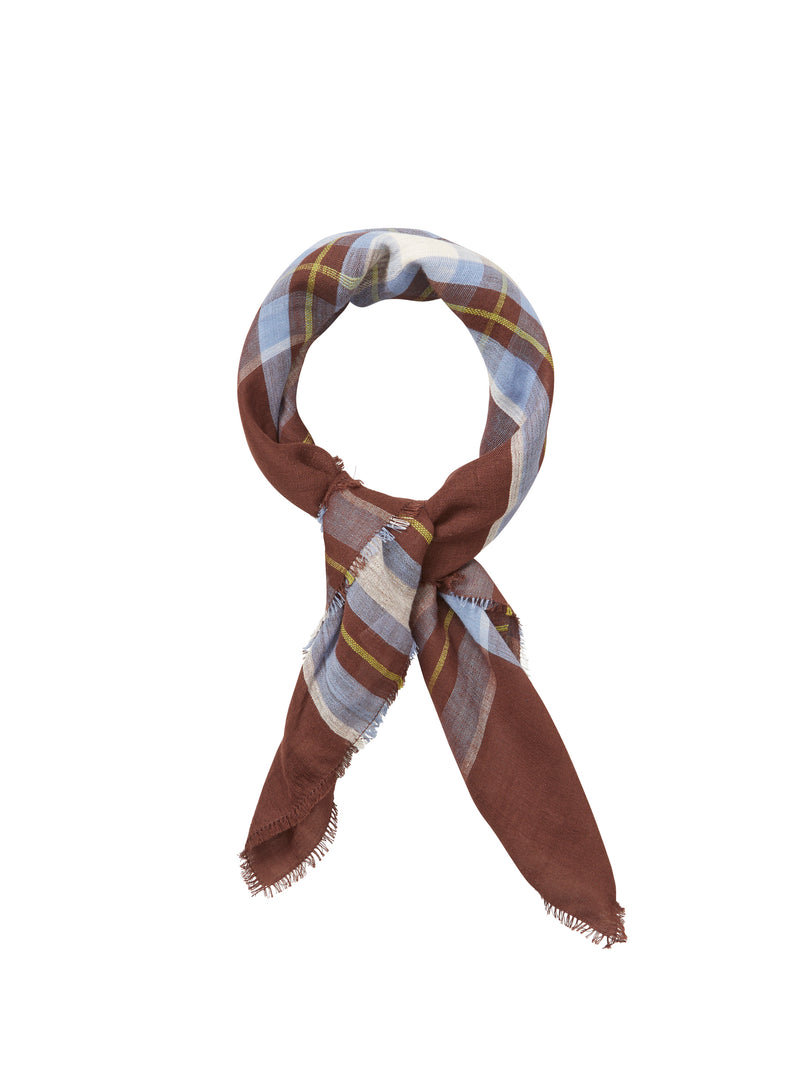 Becksöndergaard Plaidia Cowea huivi, Cappuccino Brown