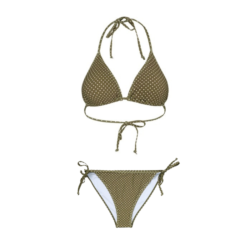 Becksöndergaard Polka Dot Baila Bikini, Dark olive