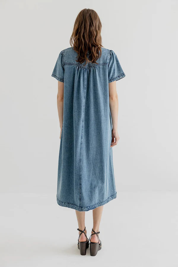 Project AJ117 Copenhagen Jennie farkkumekko, indigo