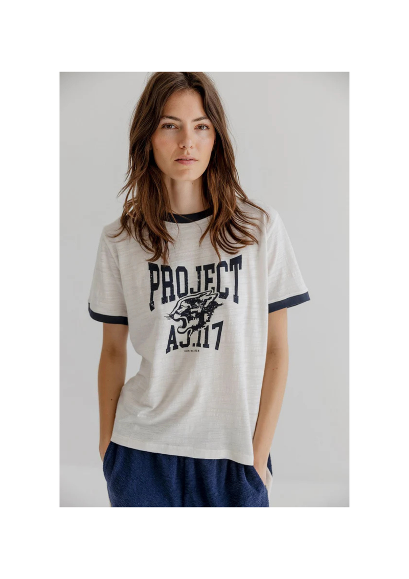 Project AJ117 Cara T-paita, valkoinen, printti