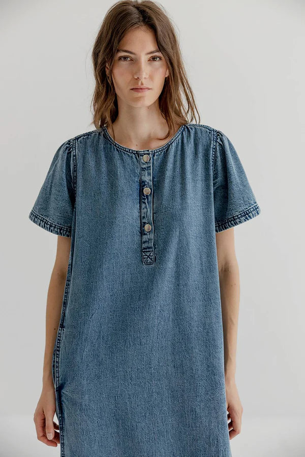 Project AJ117 Copenhagen Jennie farkkumekko, indigo