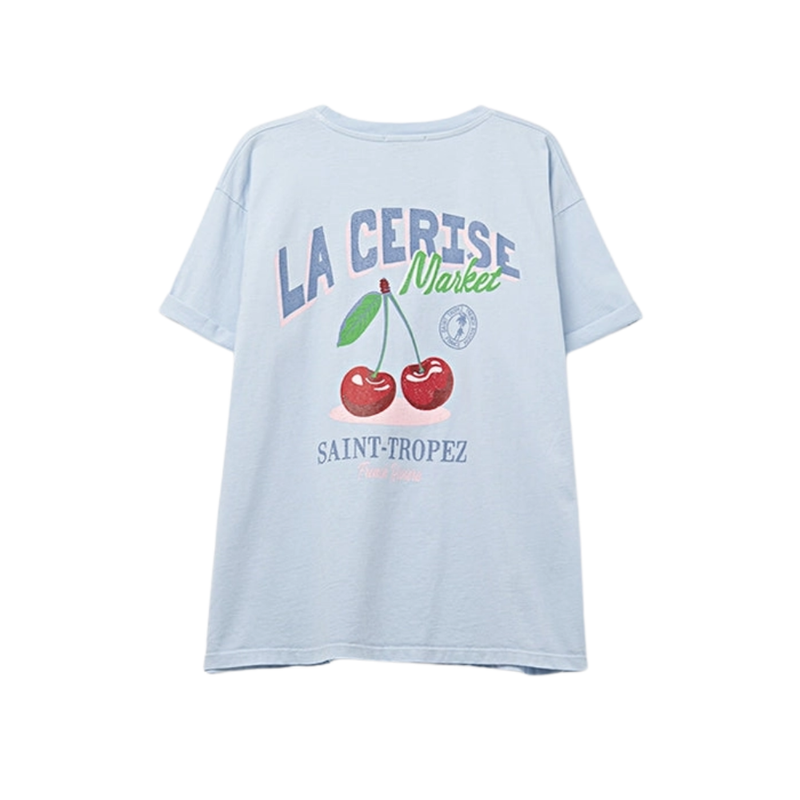 Q2 La Cerise Market Saint-Tropez t-paita, Blue