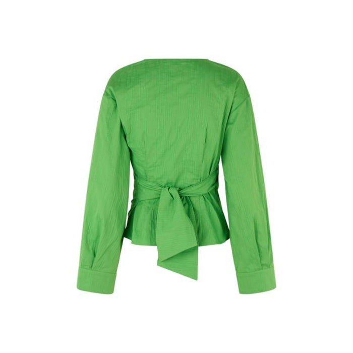 Samsoe Samsoe Rossi Wrap Blouse, Vibrant Green