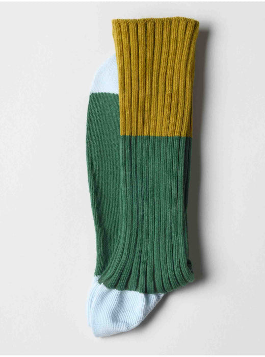 Yvette-puuvillasukat, green pea