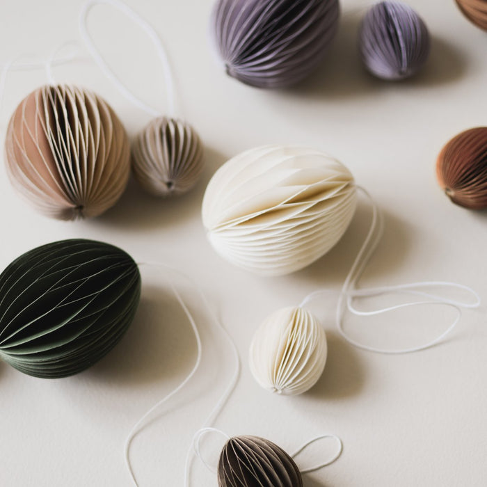 Ovoid paperikoriste small, white