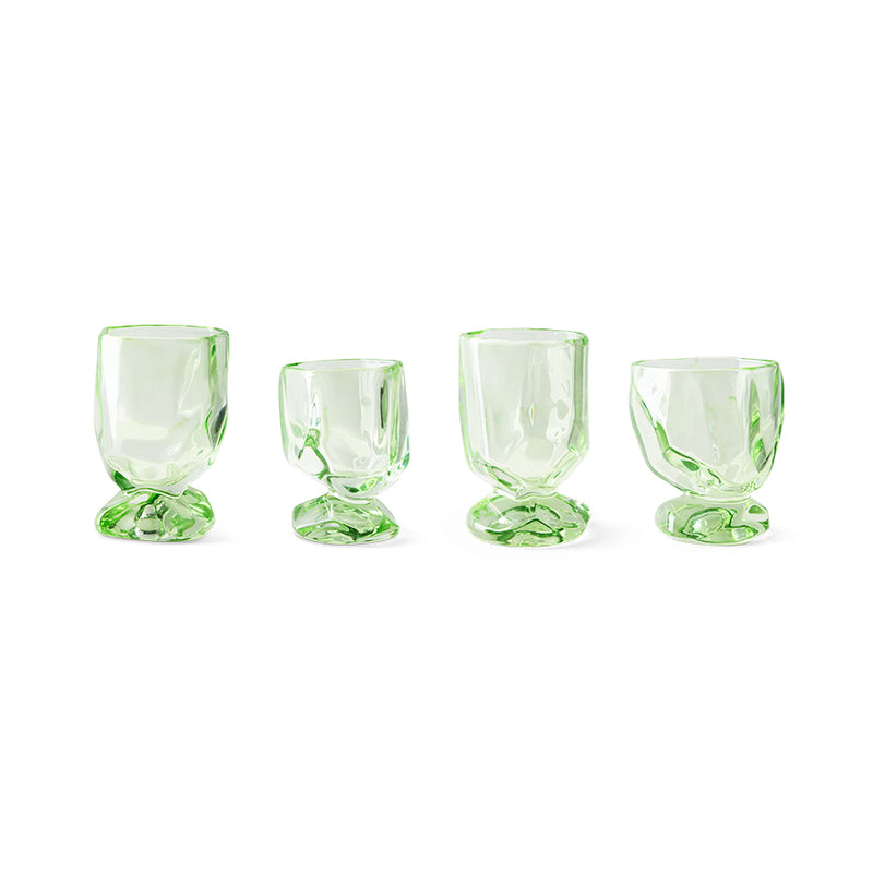 Nienke Sikkema for Hk Living viinilasit, Peridot, (set of 4)