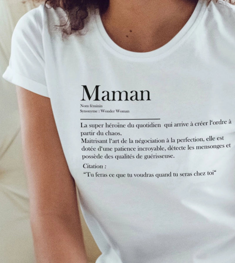 Naisten printti T-paita “Mom Definition”